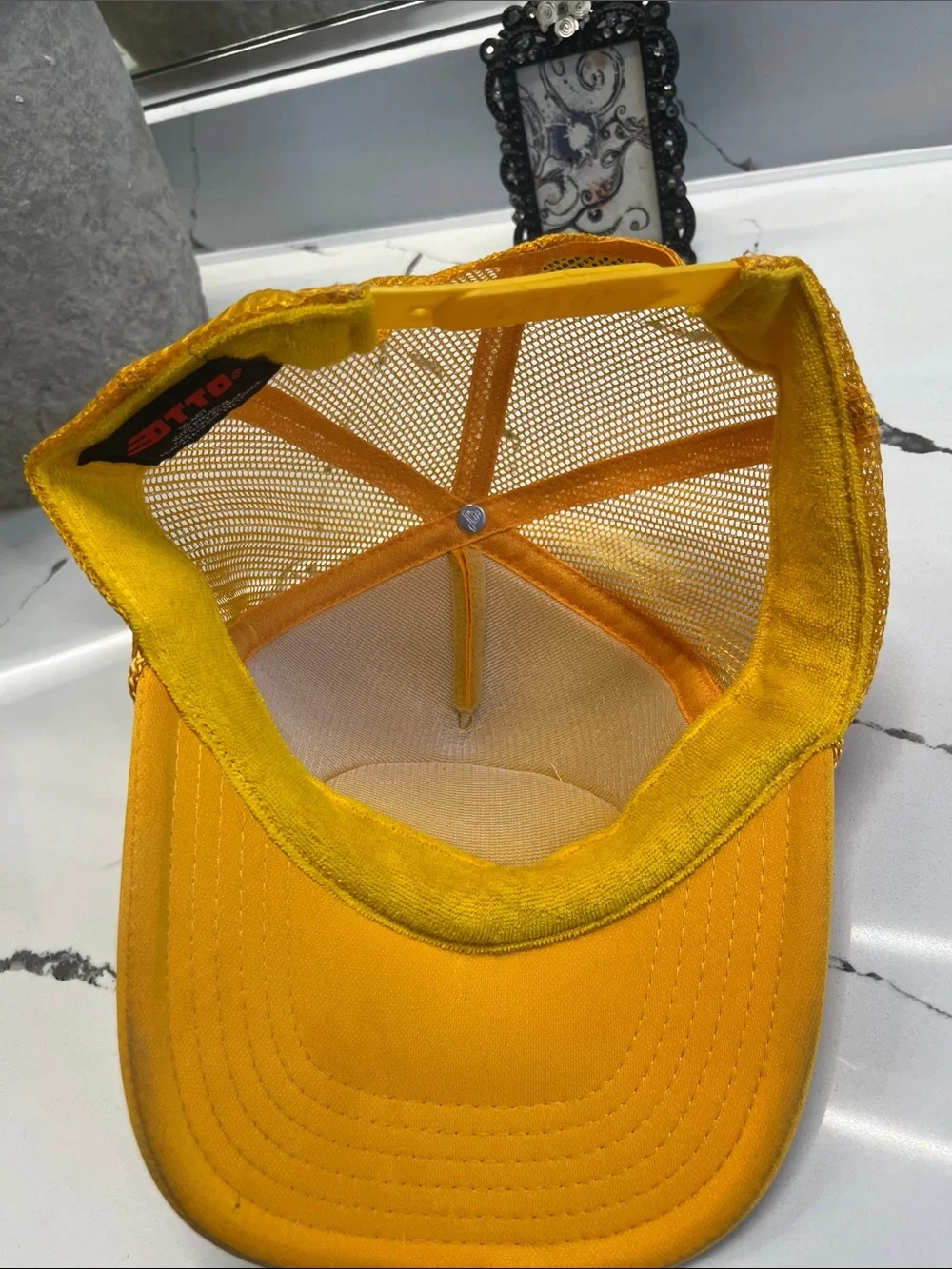OTTO Sunshine Yellow Mesh Trucker Hat
